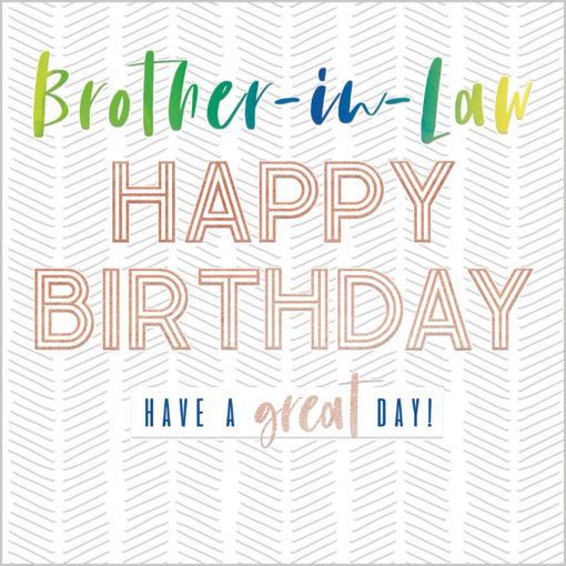 Picture of BROTHER IN LAW BIRTHDAY CARD